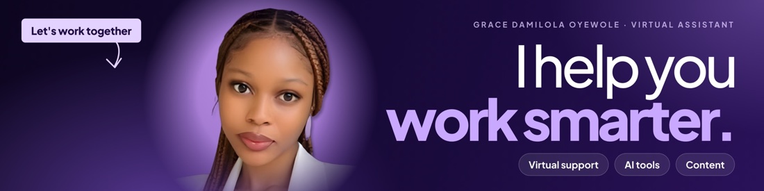 New LinkedIn banner for Grace Damilola Oyewole