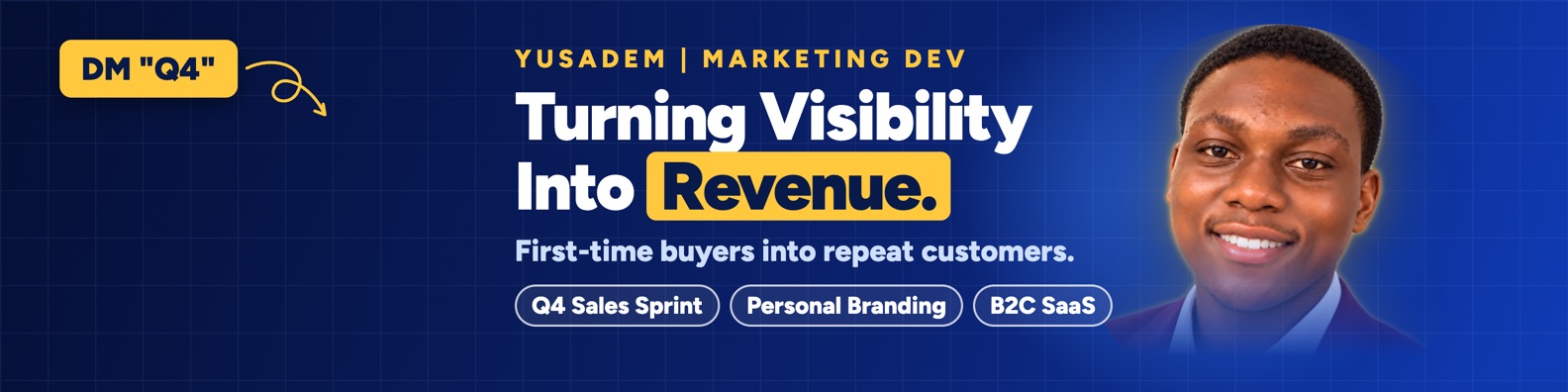 New LinkedIn banner for Yusuf Ademola